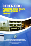 Direktori Perguruan Tinggi Swasta Kopertis Wilayah IV Tahun 2013