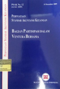 PSAK No 12: Pernyataan Standar Akuntansi Keuangan Bagian Partisipasi dalam Ventura Bersama