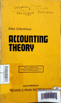 Image of Accounting Theory 3rd Ed