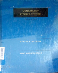 Image of Management Control System 8th Ed