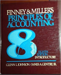 Image of Finney And Miller's Principles Of Accounting, Introductory. 8th Ed.