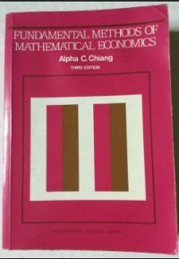 Image of Fundamental Methods of Mathematical Economics 3rd Ed