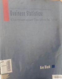 Image of Business Statistics: Contemporary Decision Making