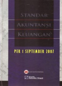 Image of Standar Akuntansi Keuangan Per 1 September 2007