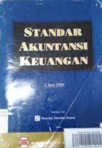 Image of Standar Akuntansi Keuangan 1 Juni 1996