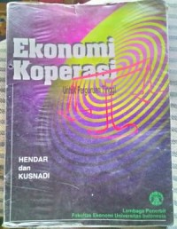 Image of Ekonomi Koperasi : Untuk Perguruan Tinggi