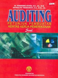 Image of Auditing: Petunjuk Pembuatan Kertas Kerja Pemeriksaan (Soal)