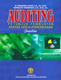 Image of Auditing: Petunjuk Pembuatan Kertas Kerja Pemeriksaan (Jawaban)