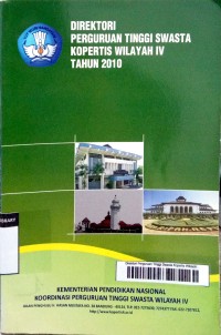 Image of Direktori Perguruan Tinggi Swasta Kopertis Wilayah IV Tahun 2010