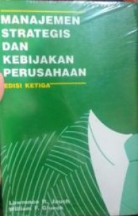 Image of Manajemen Strategis Dan Kebijakan Perusahaan Ed. 3