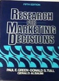 Image of Research For Marketing Decisions 5th Ed