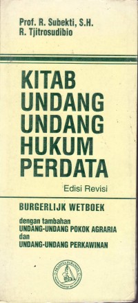 Image of Kitab Undang-undang Hukum Perdata Ed.Revisi