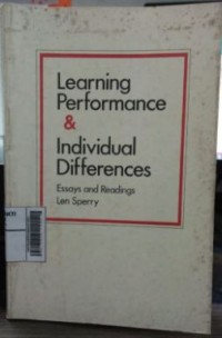 Image of Learning Performance & Individual Differences: Essays and Readings