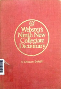 Image of Webster's Ninth New Collegiate Dictionary.