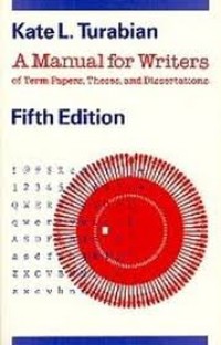 Image of A Manual For Writing Of ternm Papers, Theses,  And Dissertation